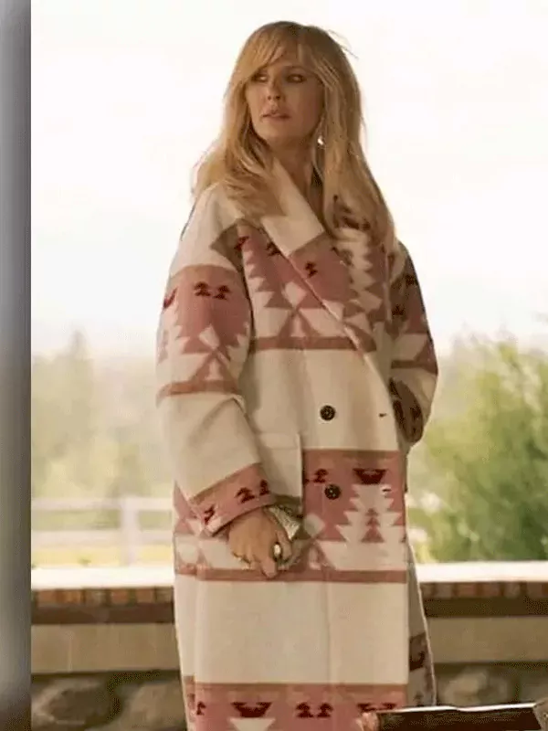 Yellowstone Beth Dutton Wool Trench Coat