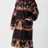 Yellowstone Kelly Reilly Black Wool Coat
