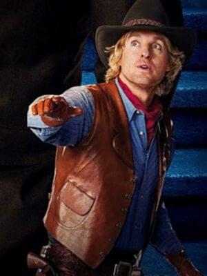 Owen Wilson Brown Leather Vest