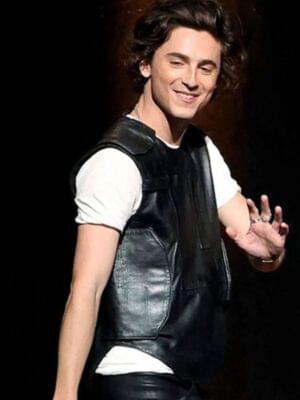 Paul Atreides Black Leather Vest